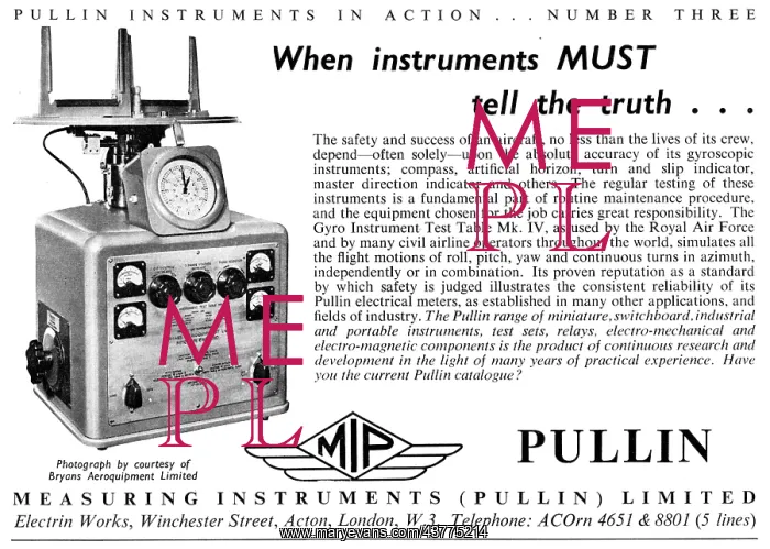 : Pullin Flight Instrumets. Pullin Measuring & Test Equipment : Pullin Flight Instrumets. Pullin Measuring & Test Equipment