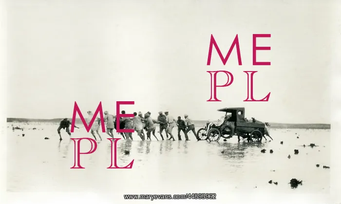 : Pulling a car out of the mud, Middle East : Pulling a car out of the mud, Middle East