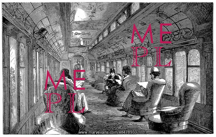 : Pullman drawing room car on the Midland Railway : Pullman drawing room car on the Midland Railway