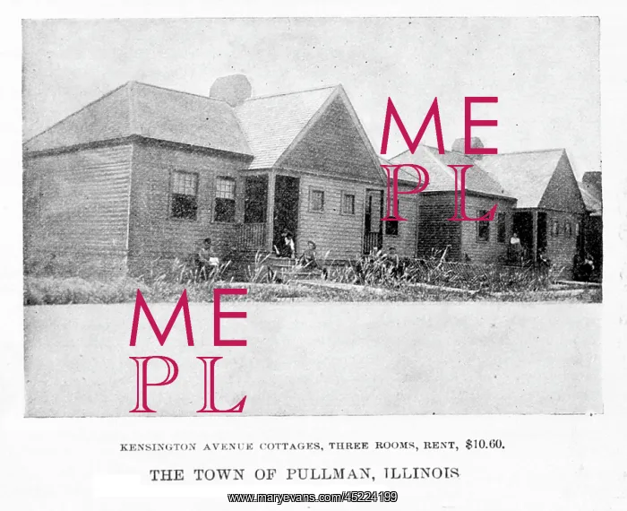 : Pullman Palace Car Works. Worker's Housing, ? : Pullman Palace Car Works. Worker's Housing, ?
