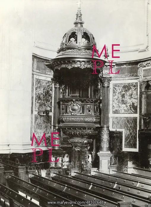 : Pulpit in the Berlin Cathedral, 1908 : Pulpit in the Berlin Cathedral, 1908