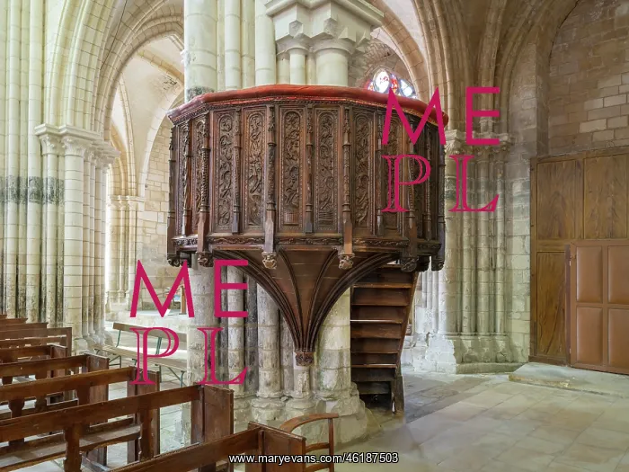 : Pulpit, Eglise Saint-Prix-et-Saint-Cot, Saint-Bris-le-Vineux : Pulpit, Eglise Saint-Prix-et-Saint-Cot, Saint-Bris-le-Vineux