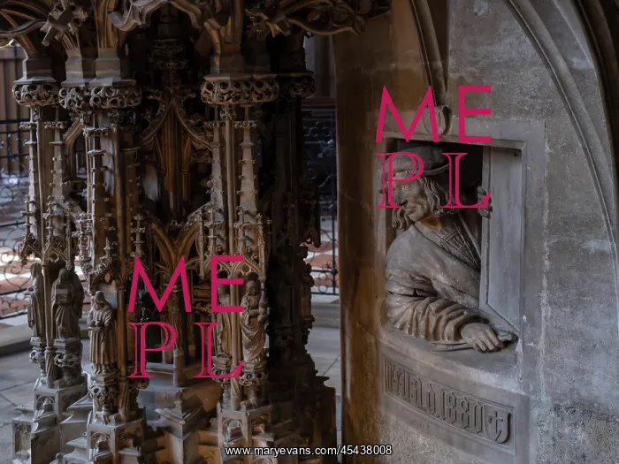 : Pulpit, Stephansdom, Vienna, Austria : Pulpit, Stephansdom, Vienna, Austria