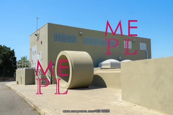: Pumping station, Tordera Desalination Plant, Blanes, Spain : Pumping station, Tordera Desalination Plant, Blanes, Spain