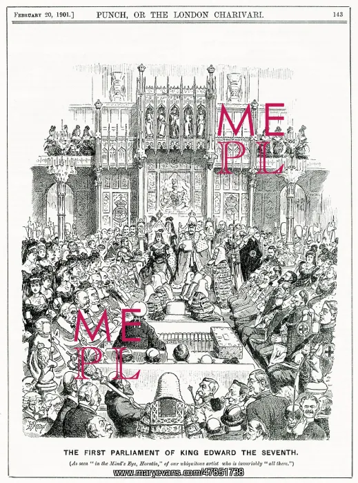 : Punch - First Parliament of King Edward VII : Punch - First Parliament of King Edward VII