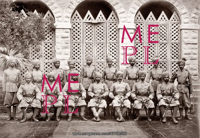  : Punjabi, Baluchi and Afridi solders, British Army, c.1905