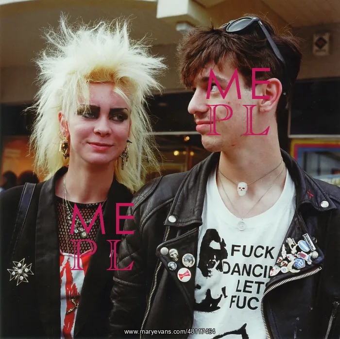 : Punk couple in Stockport : Punk couple in Stockport