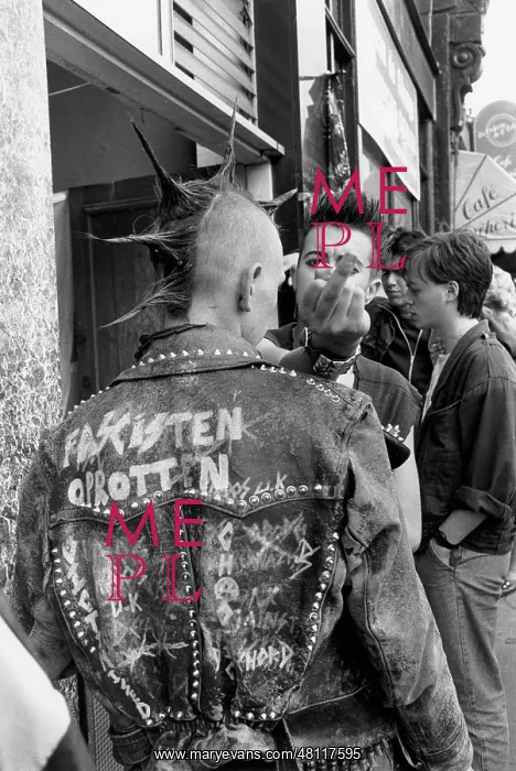 : Two punks in Camden, London : Two punks in Camden, London