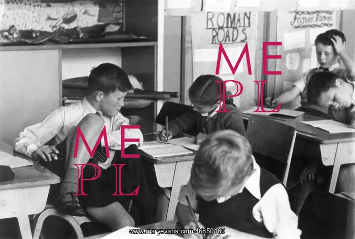: PUPILS AT THEIR DESKS : PUPILS AT THEIR DESKS