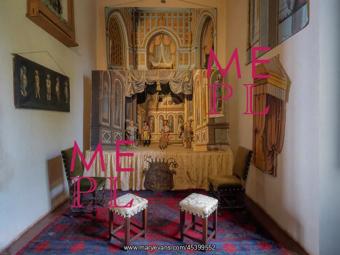 : Puppet set, Isola Madre, Isole Borromee, Lake Maggiore : Puppet set, Isola Madre, Isole Borromee, Lake Maggiore
