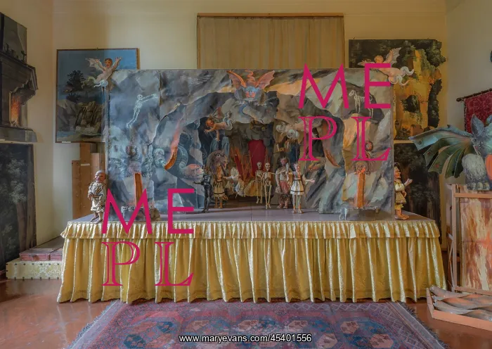 : Puppet set, Isola Madre, Isole Borromee, Lake Maggiore : Puppet set, Isola Madre, Isole Borromee, Lake Maggiore
