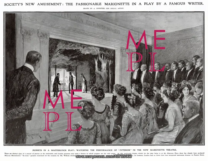 : Puppets in a Maeterlinck play : Puppets in a Maeterlinck play