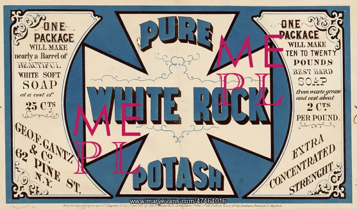 : Pure white rock potash : Pure white rock potash