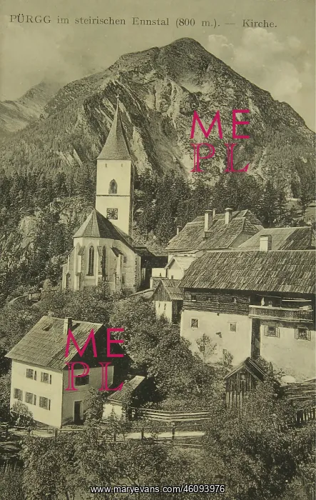 : Purgg in the Styrian Ennstal (800 m) with the : Purgg in the Styrian Ennstal (800 m) with the