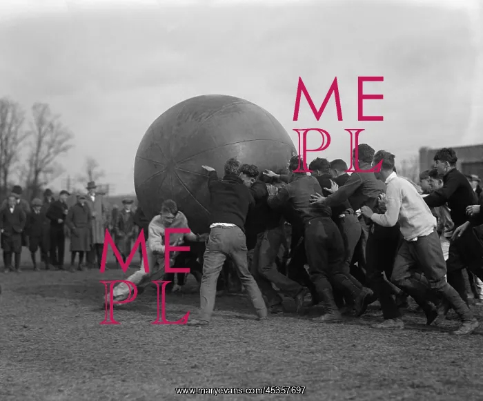 : Pushball game at Maryland State College, 1923. Pushball : Pushball game at Maryland State College, 1923. Pushball