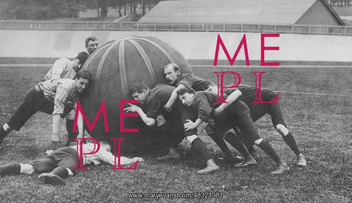 : Pushball game in the USA, 1933 : Pushball game in the USA, 1933