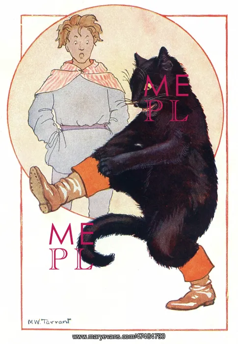 : Puss In Boots by Margaret Tarrant : Puss In Boots by Margaret Tarrant