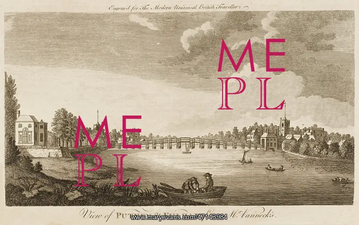 : Putney Bridge and River Thames, London : Putney Bridge and River Thames, London