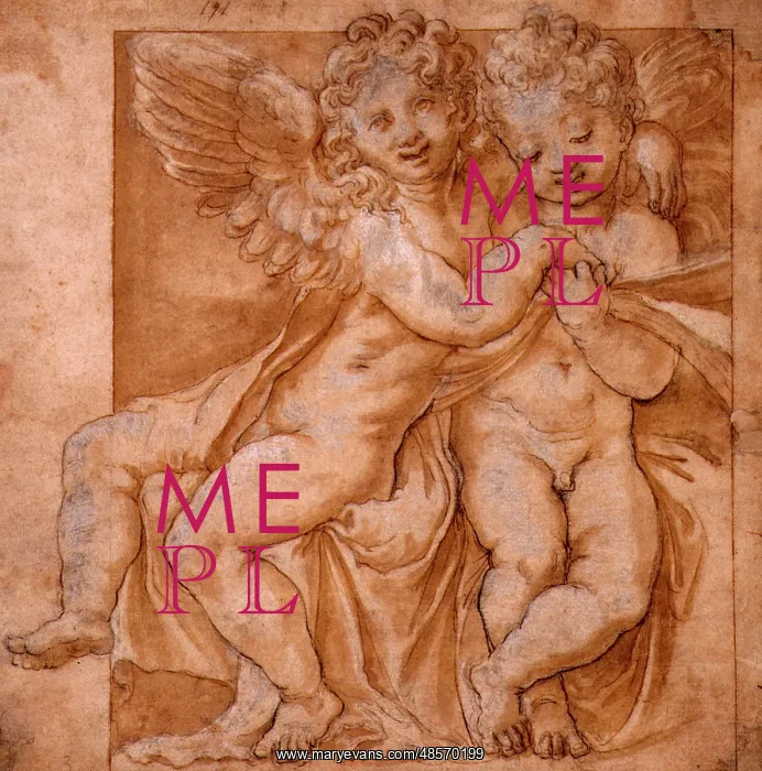 : Two Putti. Polidoro da Caravaggio 1492 - 1543 (after) : Two Putti. Polidoro da Caravaggio 1492 - 1543 (after)