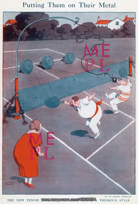 : Putting them on their metal by William Heath Robinson : Putting them on their metal by William Heath Robinson