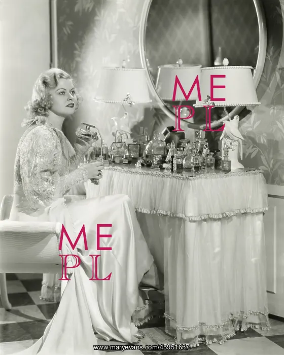  : Putting on perfume -