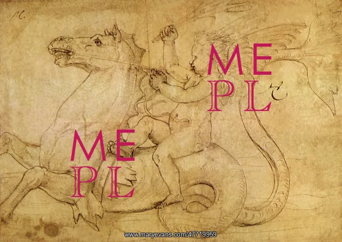  : Putto and Seahorse