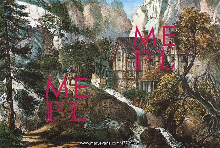 : Puzzle Picture - Old Swiss Mill : Puzzle Picture - Old Swiss Mill
