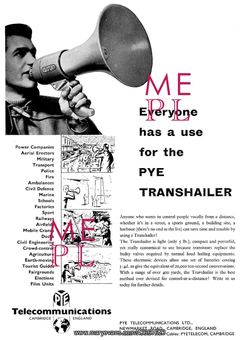 : Pye Loud Hailer - Pye Transhailer : Pye Loud Hailer - Pye Transhailer