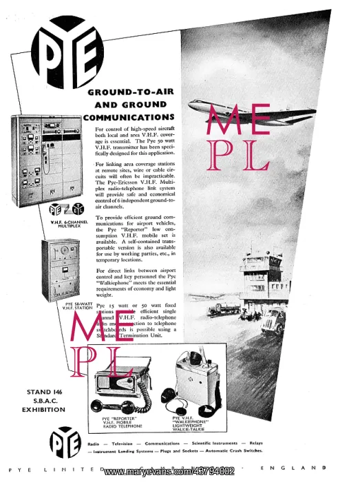  : Pye VHF Ground To Air Comms