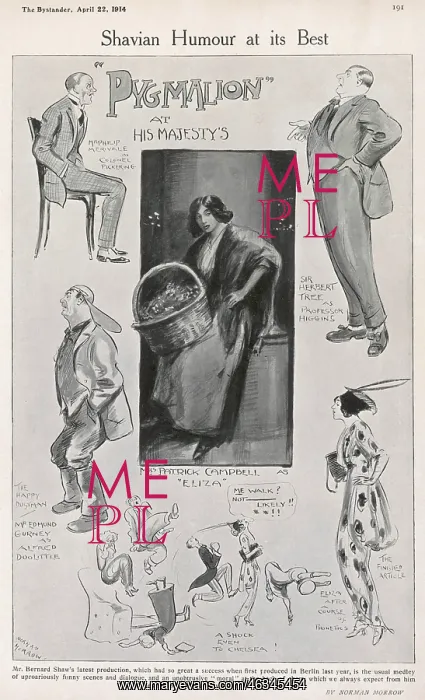 : Pygmalion. The review of the opening of Pygmalion at His Majesty's Theatre : Pygmalion. The review of the opening of Pygmalion at His Majesty's Theatre