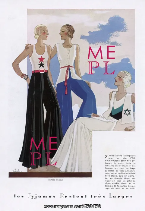 : PYJAMAS BY ROCHAS 1931 : PYJAMAS BY ROCHAS 1931