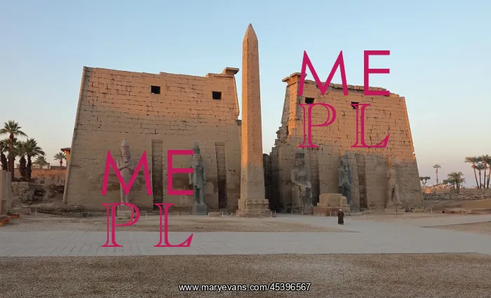 : Pylon of Ramesses II, Luxor Temple, Luxor, Egypt : Pylon of Ramesses II, Luxor Temple, Luxor, Egypt