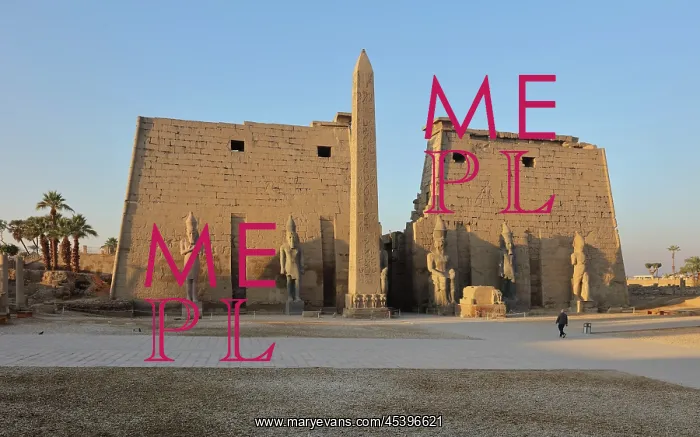 : Pylon of Ramesses II, Luxor Temple, Luxor, Egypt : Pylon of Ramesses II, Luxor Temple, Luxor, Egypt