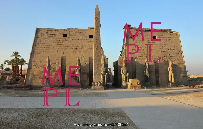 : Pylon of Ramesses II, Luxor Temple, Luxor, Egypt : Pylon of Ramesses II, Luxor Temple, Luxor, Egypt