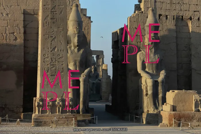 : Pylon of Ramesses II, Luxor Temple, Luxor, Egypt : Pylon of Ramesses II, Luxor Temple, Luxor, Egypt