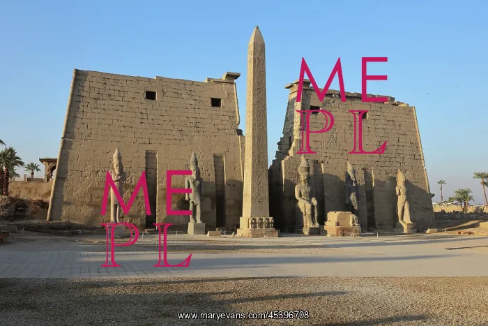 : Pylon of Ramesses II, Luxor Temple, Luxor, Egypt : Pylon of Ramesses II, Luxor Temple, Luxor, Egypt