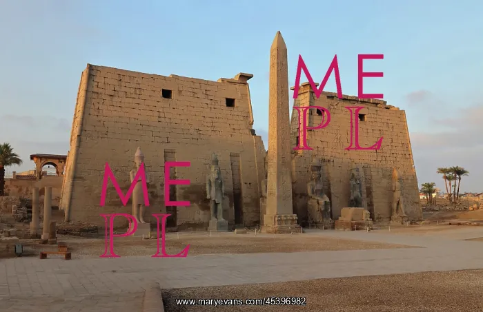 : Pylon of Ramesses II, Luxor Temple, Luxor, Egypt : Pylon of Ramesses II, Luxor Temple, Luxor, Egypt