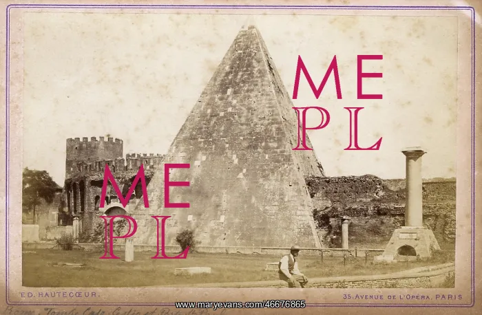  : The Pyramid of Cestius, Rome, Italy