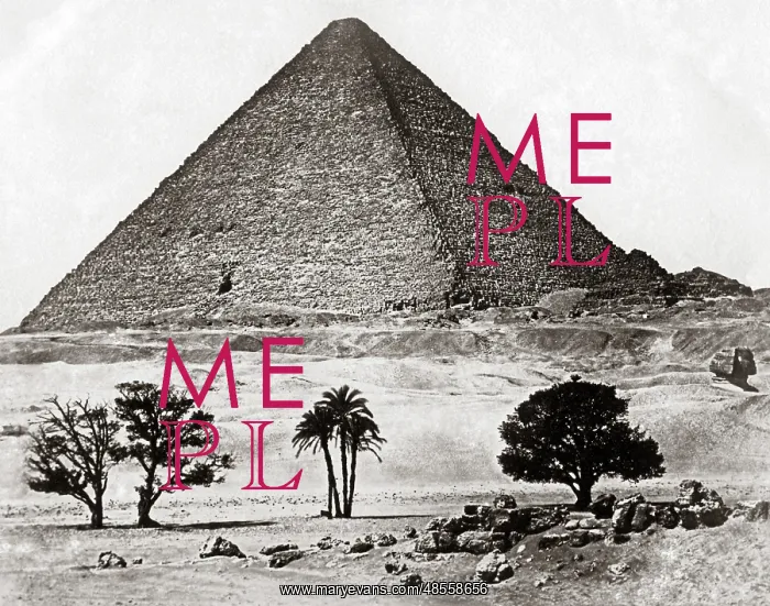  : Pyramid Giza, Egypt, circa 1880s
