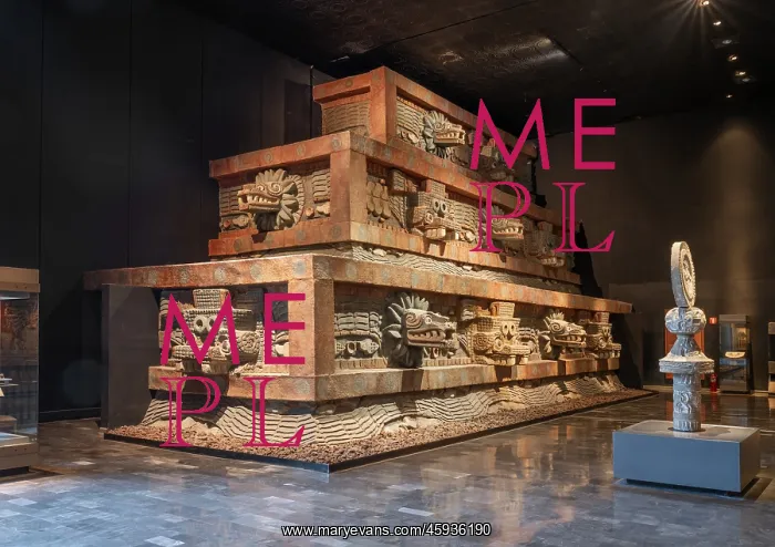 : Pyramid, Museo Nacional de Antropologia, Mexico City, Mexico : Pyramid, Museo Nacional de Antropologia, Mexico City, Mexico