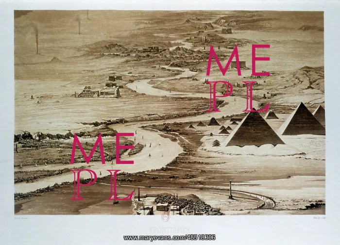 : Pyramids, Egypt 1841. By French architect, Hector : Pyramids, Egypt 1841. By French architect, Hector