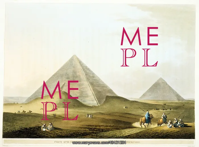  : Pyramids at Giza (Gizeh): in foreground is that
