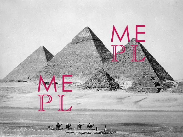 : The Pyramids of Gizeh, photograph by C. ? : The Pyramids of Gizeh, photograph by C. ?