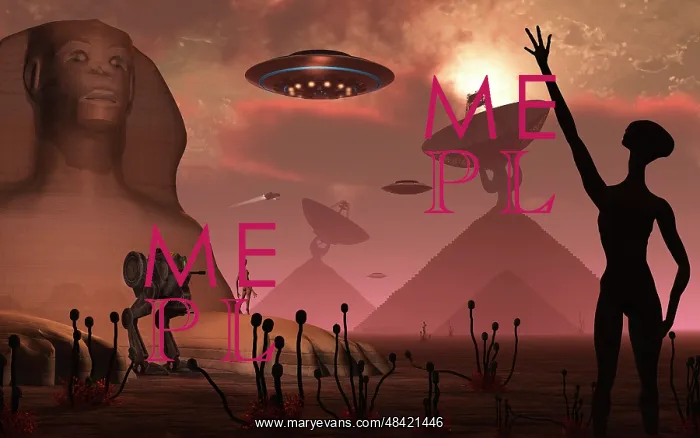 : Pyramids used as communication centers on an alien world : Pyramids used as communication centers on an alien world