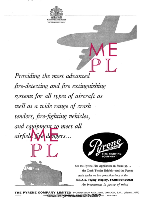  : Pyrene Fire Detection & Extinguishing Systems For Aircraft