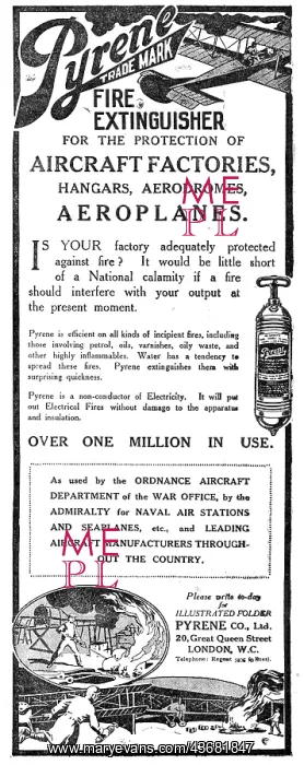 : Pyrene Fire Extinguishers For Factories & Aeroplanes : Pyrene Fire Extinguishers For Factories & Aeroplanes