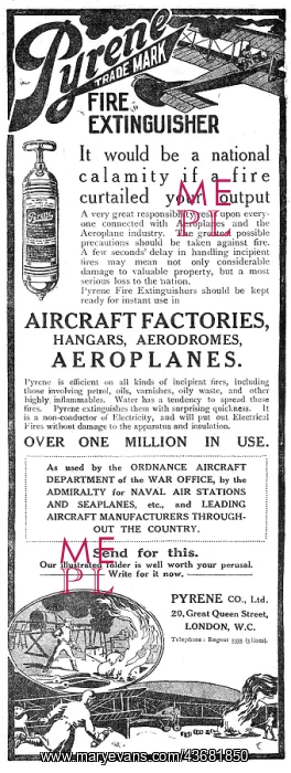 : Pyrene Fire Extinguishers For Hangars & Aeroplanes : Pyrene Fire Extinguishers For Hangars & Aeroplanes