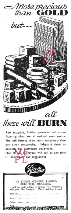 : Pyrene Fire Fighting Equipment For Factories 1943 : Pyrene Fire Fighting Equipment For Factories 1943