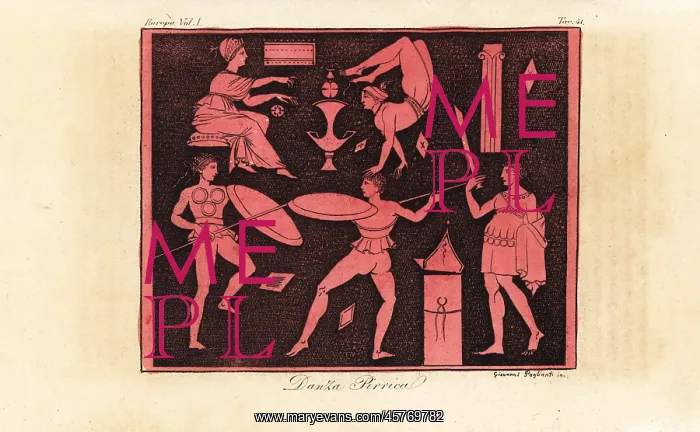 : Pyrrhic Dance, ancient Greek war dance : Pyrrhic Dance, ancient Greek war dance