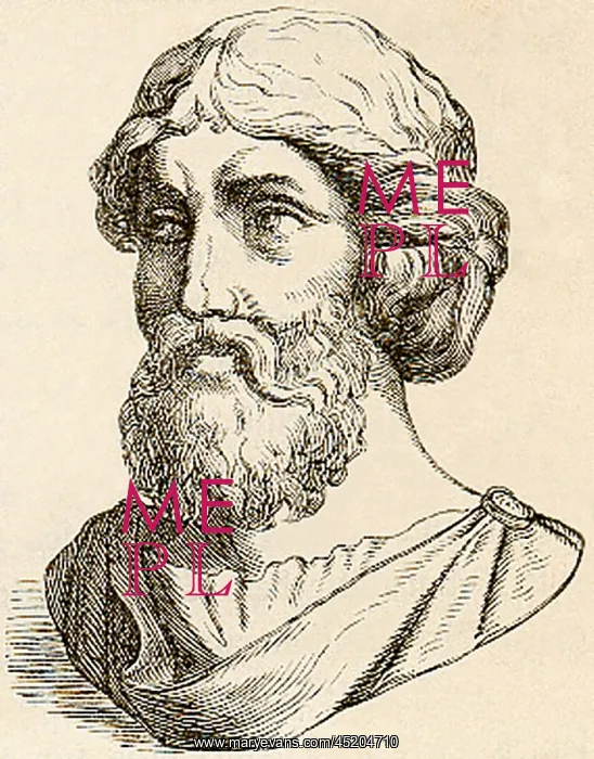 : PYTHAGORAS, printed engraving of the 6th ? : PYTHAGORAS, printed engraving of the 6th ?